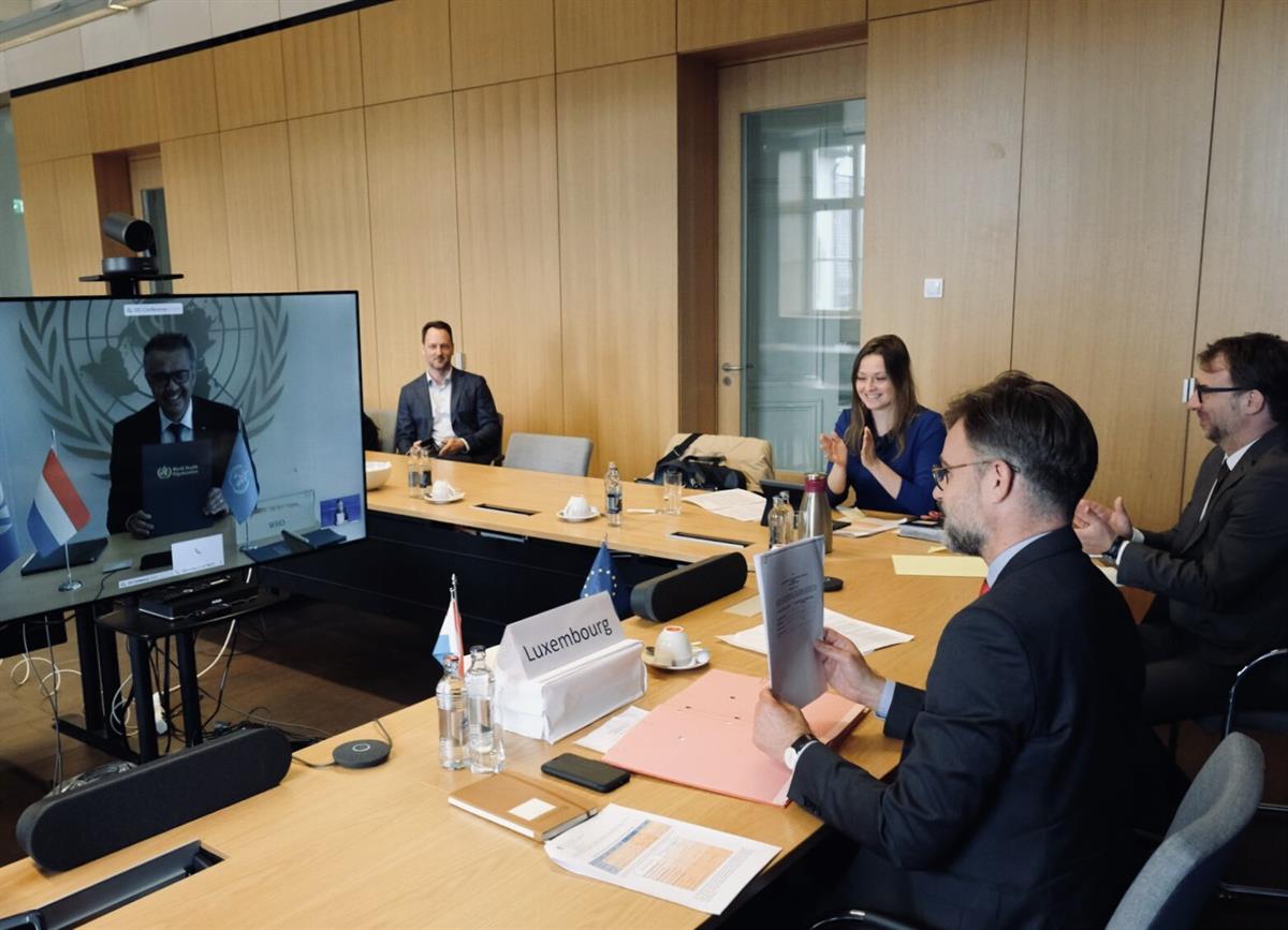 Luxembourg and WHO sign new Memorandum of Understanding, committing flexible funding to support WHO Triple billion targets