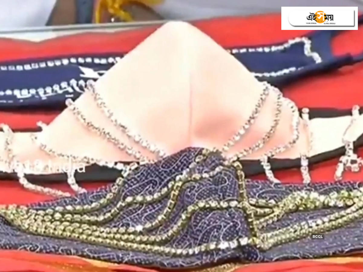 diamond-studded masks: করোনা রুখতে এবার বাজারে হিরো বসানো লক্ষ টাকা দামের মাস্ক! – surat jewellery shop sells diamond-studded masks worth lakhs