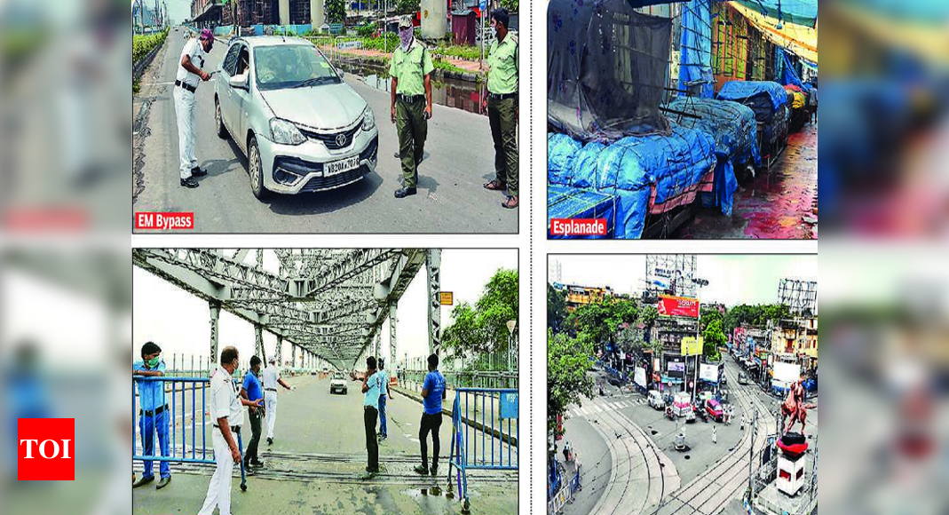 Kolkata stays indoors on lockdown day as cops keep a hawk eye on every bylane | Kolkata News