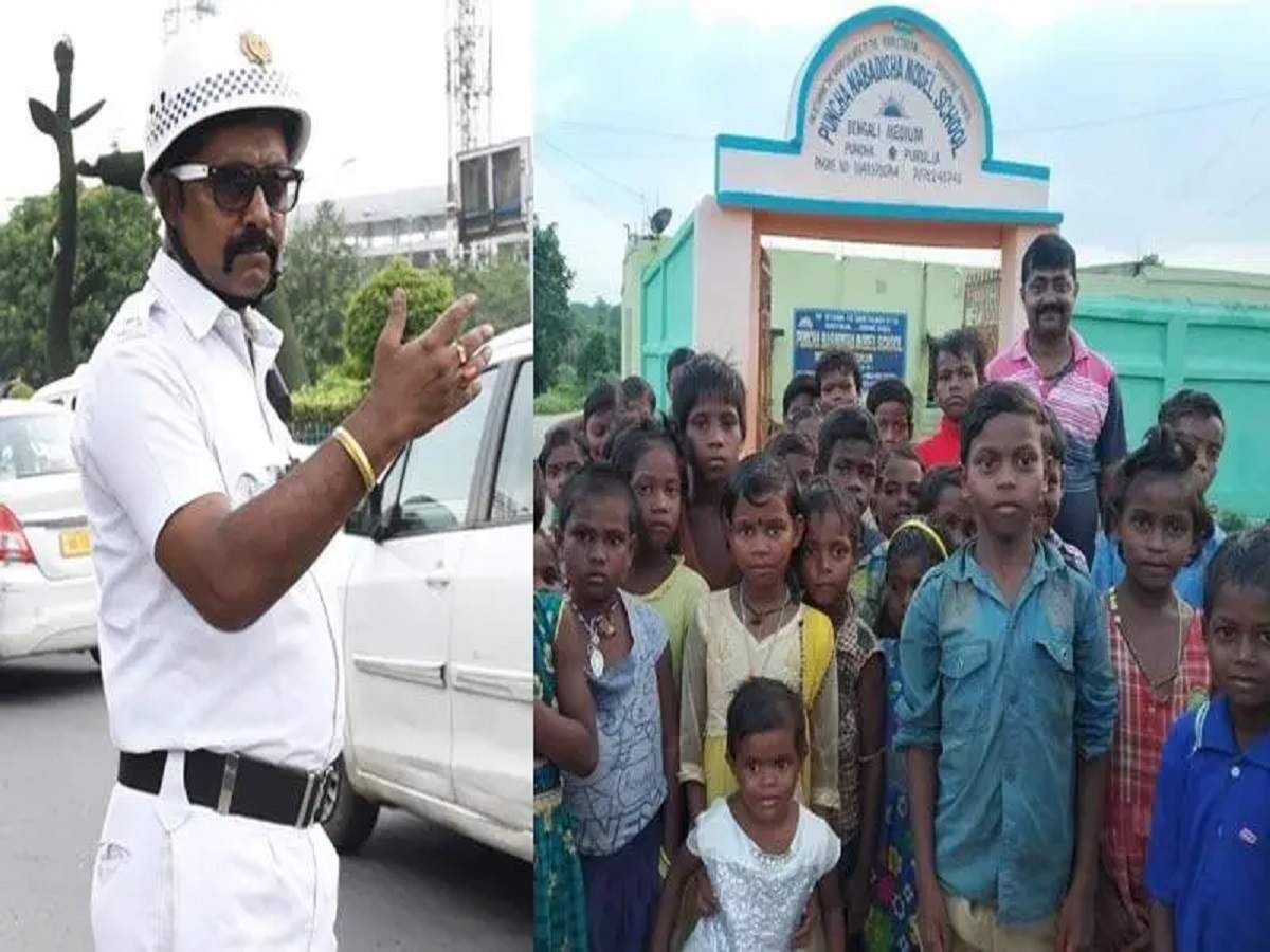 traffic constable arup mukherjee: শবরদের রক্ষাকর্তা-নিজের টাকায় চালান স্কুল, আন্তর্জাতিক সম্মান কলকাতার কনস্টেবলকে! – kolkata traffic police constable arup mukherjee selected for international honors