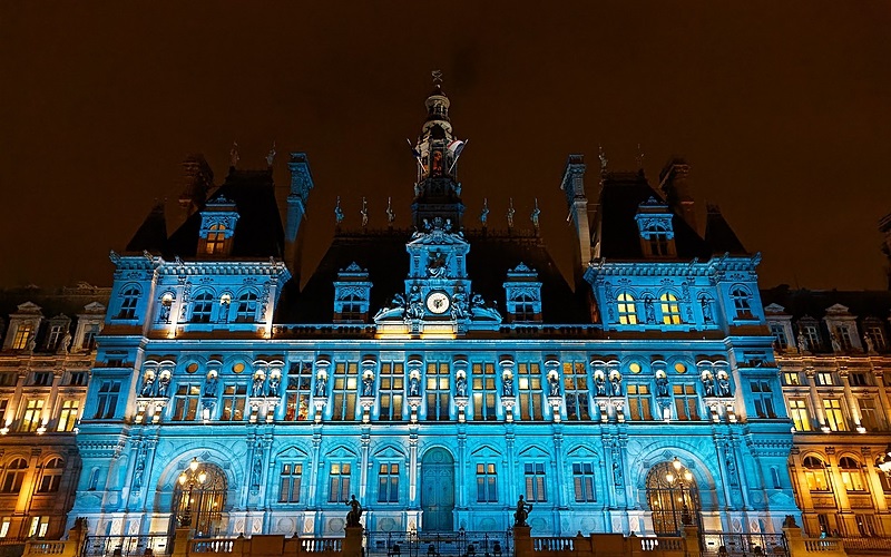 The city of lights glows teal for cervical cancer elimination