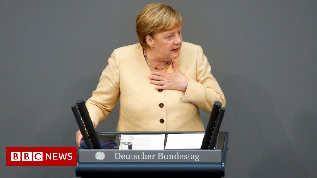 German election: Merkel attacks left as polls point to defeat